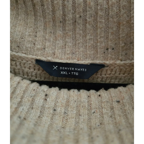 Denver Hayes Oversized Knit Sweater Cream Confetti Plus Size XXL - Picture 2 of 4